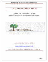 Page 1: Business plan "The stationery shop"